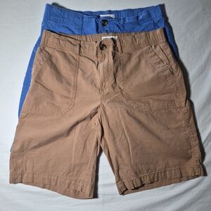 2 Sonoma Men's Casual Cotton Shorts - Tan and Blue